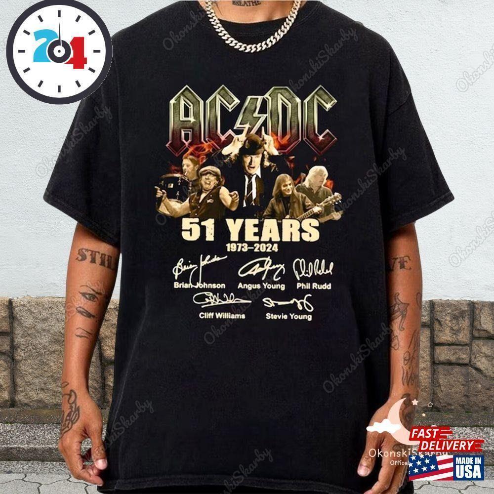 Acdc 51st Anniversary Thank You Memories Rock T-Shirt